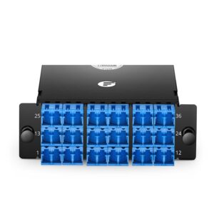 FHD 3 x MTP?-12 Cassette, 36 Fibers OS2 Single Mode, Type A, 3 x 12F MTP? to 18 x Shuttered LC Duplex (Blue), 0.35dB max Price in Dubai UAE