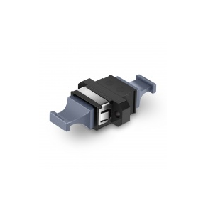 US Conec MTP?/MPO-16 Black Fiber Optic Adapter/Coupler with Flange, Key Up to Down #116396 Price in Dubai UAE