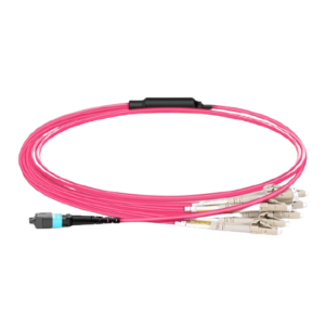 1m (3ft) MTP?-16 APC (Female) to 8 LC UPC Duplex OM4 Multimode Elite Breakout Cable, 16 Fibers, Plenum (OFNP), Magenta Price in Dubai UAE