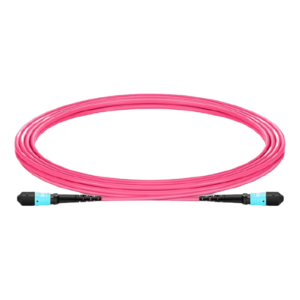 3m (10ft) MTP?-12 (Male) to MTP?-12 (Female) OM4 Multimode Elite Trunk Cable, 12 Fibers, Type B, Plenum (OFNP), Magenta Price in Dubai UAE