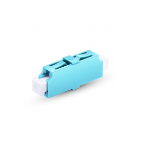 LC/UPC to LC/UPC 10G Simplex Multimode OM3 Plastic Fiber Optic Adapter/Coupler without Flange, Aqua #22252 Price in Dubai UAE