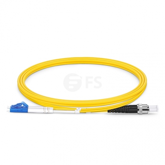 1m (3ft) LC UPC to ST UPC Duplex OS2 Single Mode PVC (OFNR) 2.0mm Fiber Optic Patch Cable #40398 Price in Dubai UAE