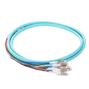 1.5m (5ft) LC UPC 12 Fibers OM3 Multimode Bunch PVC (OFNR) 0.9mm Fiber Optic Pigtail #42308 Price in Dubai UAE