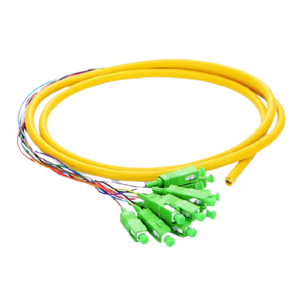 1.5m (5ft) SC APC 12 Fibers OS2 Single Mode Bunch PVC (OFNR) 0.9mm Fiber Optic Pigtail #42310 Price in Dubai UAE