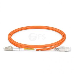 1m (3ft) LC UPC to SC UPC Duplex OM1 Multimode PVC (OFNR) 2.0mm Fiber Optic Patch Cable #43439 Price in Dubai UAE