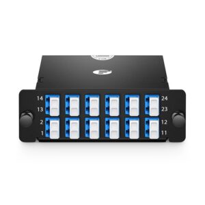 FHD 2 x MTP?-12 Cassette, 24 Fibers OS2 Single Mode, Type A, 2 x 12F MTP? to 12 x LC Duplex (Blue), 0.35dB max Price in Dubai UAE