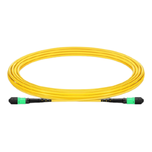 5m (16ft) MTP?-12 (Female) to MTP?-12 (Female) OS2 Single Mode Elite Trunk Cable, 12 Fibers, Type A, Plenum (OFNP), Yellow Price in Dubai UAE