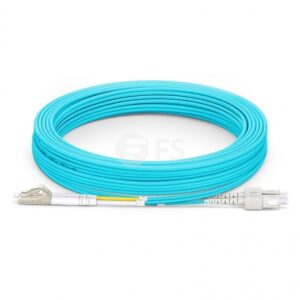 10m (33ft) LC UPC to SC UPC Duplex 3.0mm PVC (OFNR) OM4 Multimode Fiber Optic Patch Cable #68825 Price in Dubai UAE