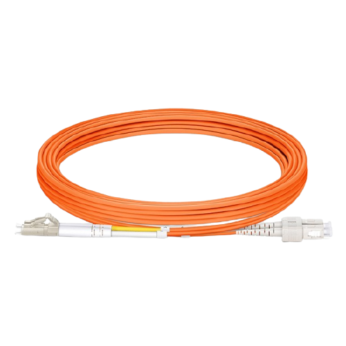 3m (10ft) LC UPC to SC UPC Duplex 3.0mm PVC (OFNR) OM1 Multimode Fiber Optic Patch Cable #68831 Price in Dubai UAE