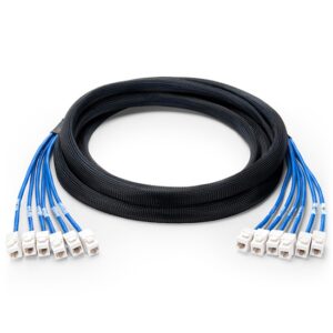 3m (10ft) 6 Plug to 6 Plug Cat5e Unshielded (UTP) PVC CMR Pre-Terminated Copper Trunk Cable Price in Dubai UAE