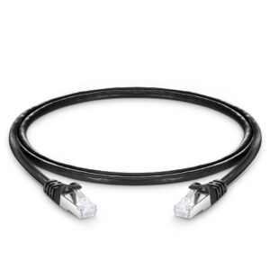 3ft (0.9m) Cat7 Snagless Shielded (SFTP) PVC CM Ethernet Network Patch Cable, Black Price in Dubai UAE