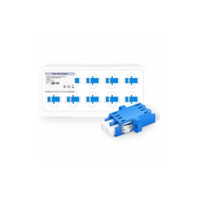 LC/UPC to LC/UPC Duplex Single Mode SC Footprint Plastic Fiber Optic Adapter/Coupler with Flange (10pcs/pack) #76105 Price in Dubai UAE