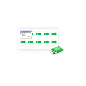 LC/APC to LC/APC Duplex Single Mode SC Footprint Plastic Fiber Optic Adapter/Coupler without Flange (10pcs/pack) #76111 Price in Dubai UAE
