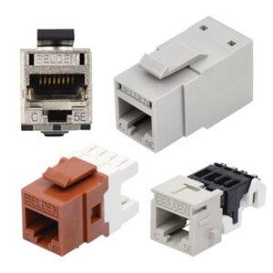 Belden AX100647-CAT5E EZ-MDVO UTP MODULAR JACK, PS5, T568A&B WHITE Price in Dubai UAE