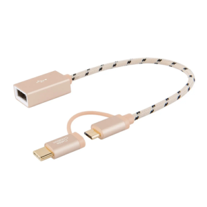 CableCreation 2 in 1 USB C Adapter OTG Cable 0.6 Feet/0.18 Meters, #CC0674 Price in Dubai UAE