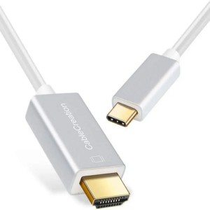 CableCreation USB C to HDMI 4K Aluminum Slim-port Cable Adapter 6Feet/1.8Meters, 5Pack, White,#CD0547 Price in Dubai UAE