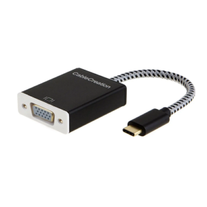 CableCreation USB C to VGA Adapter,Aluminum Shell+Black, # CD0275 Price in Dubai UAE