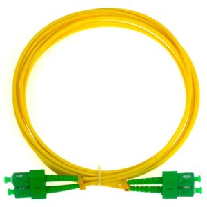 Opterna CASCA207A2DXLSCA030YL SC/APC SC/APC SINGLE MODE FIBER OPTIC PATCH CORD DUPLEX 3 METER Price in Dubai UAE