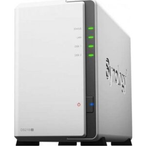 Synology DS218j 2 bay Desktop NAS Enclosure Price in Dubai UAE. The Best Synology Supplier in Dubai UAE and Africa