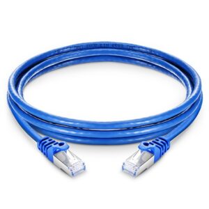 35ft (10.7m) Cat6a Snagless Shielded (SFTP) PVC CM Ethernet Network Patch Cable, Blue Price in Dubai UAE