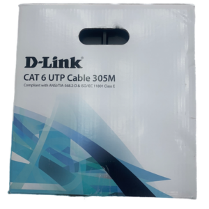 D Link CAT6 UTP 24AWG LSZH Cable, Grey, 305m NCB-C6UGRYR-305-24-LS