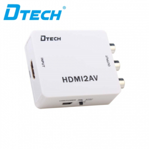 DTeCH HDMI to AV converter DT-6524, which can convert digital HDMI signal to AV (CVBS) composite video signal and FL/FR stereo audio signal, the HDMI video signal with high quality can be converted Price in Dubai UAE