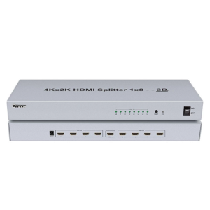 DTeCH DT-7148A 1×8 Port HDMI Switch Splitter Silver Price in Dubai UAE
