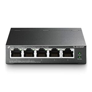 TP-Link SG1005P 5-Port Gigabit Desktop Switch with 4-Port PoE  Price in Dubai UAE