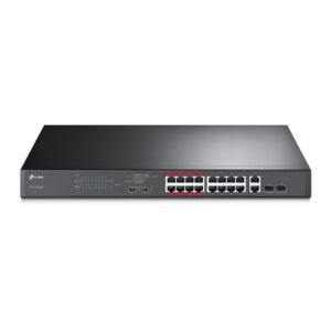 TP-LINK 16-Port 10/100Mbps + 2-Port Gigabit Unmanaged PoE Switch (TL-SL1218MP) Price in Dubai UAE
