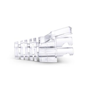 Cat5e RJ45 Strain Relief Boots, 5.8mm OD for Cat5e UTP 24AWG, F/UTP 26AWG Ethernet Network Cable, Transparent, 50PCS/Pack Price in Dubai UAE