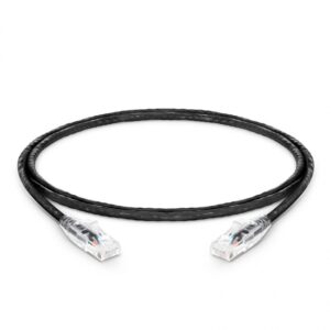 3ft (0.9m) Cat6 Snagless Unshielded (UTP) PVC CM Ethernet Network Patch Cable, Black Price in Dubai UAE