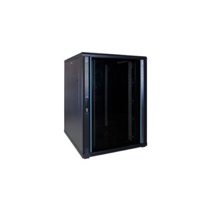 ExTell EFC2208E3G4 Network Server Cabinet 22U 800x 1000mm 19″ Rack With Front Glass Door Rear Mesh Door with 4 way Fan Unit Black. Price in Dubai UAE
