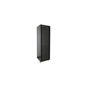ExTell EFC2706C3G4 Network Server Cabinet With Glass Front Door 27U – 600 x 600 With 4 Way Fan Unit Black Price in Dubai UAE