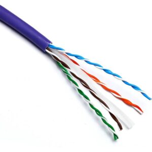 Excel Solid Cat6 Cable U/UTP 24AWG LSOH CPR Dca 305 m Box Violet Price in Dubai, UAE