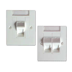 Datacom DC-FPD50-AFUK   DUAL SHUTTERED ANGLED FLUSH FACE PLATE Price in Dubai UAE