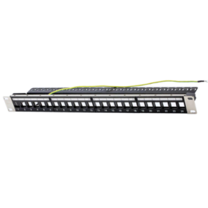 Datacom 	DC-PPU19-24BK-SH 1U 24 PORT SHIELDED UN LOADED PATCH PANEL WITH REAR SUPPORT – BLACK Price in Dubai UAE