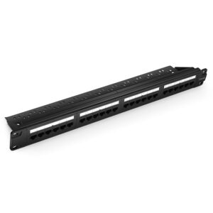 Cat5e 110 Punch Down Unshielded Patch Panel with Back Bar, 1U 24-Port  Price in Dubai UAE