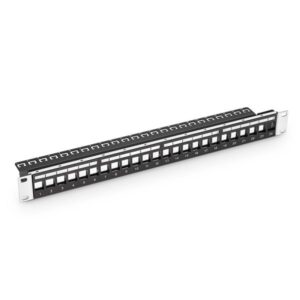 Blank Keystone Shielded/Unshielded Patch Panel with Back Bar, 1U 24-Port, Compatible with Cat5e, Cat6, Cat6a,Cat7 Price in Dubai UAE