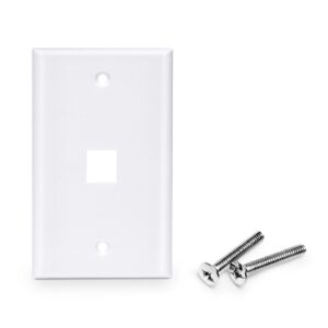 Ethernet Wall Plate – One Port Keystone Single Gang Wall Plate Price in Dubai UAE