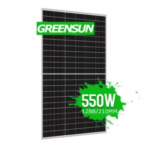 M12 HJT Solar Module Monocrystlline 500W 520W 550W Solar Panels 550Watt Half Cut Half Cells for Sale