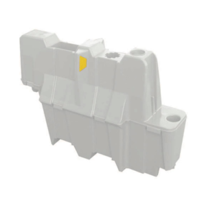 Nissen 1.1 Meter Red and White Lane Traffic Barrier- Weather-Resistant Polypropylene