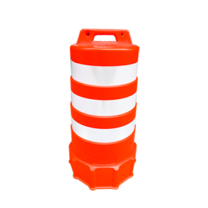 5 KG Plastic Traffic Drum With Reflective Sheet | Orange Safety Drum 1000mm