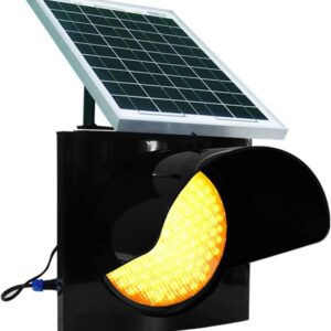 Warning Light LED 300mm Solar - Yellow