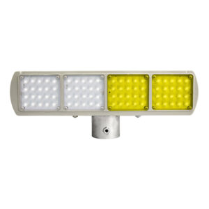 Solar Powered LED Strobe Light Yellow & White| 64 Ultra LEDs with Day & Night Sensor