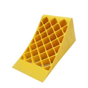 Wheel Chock Yellow 39 CM square-pipe  Premium Quality Durable Car Garage Wheel Professional Grade Parking Wheel Chocks