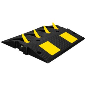 Spike Barrier Speed Ramp - Black & Yellow | Excessive Speed Control Spike Speed Ramp