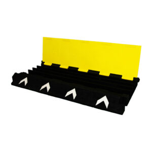 4 Channel PVC Cable Protector Ramp with Modular Interlocking