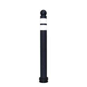 Reflective Anti Parking Traffic Delineator Post Set 87CM Black