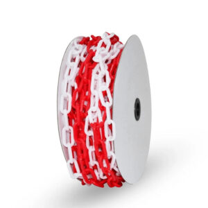 25 Meter Plastic Chain 6mm Thickness - Red and White