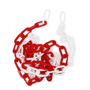 3Meter Plastic Chain 8mm Thickness - Red and White